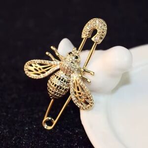 Luxury Bee Brooch | Crystal-Embellished